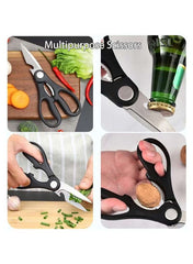 7 Piece Knife Set Complete with Protective Covers – Black - Mumzar