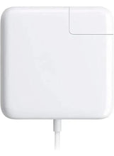 Foldable plug power adapter with white casing and T-connector cable