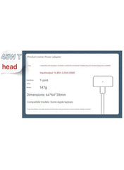 45W T-Tip Power Adapter Charger Compatible with Apple Laptops – Foldable Plug