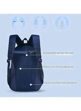 Kids rolling school backpack back panel with padded straps and vented support