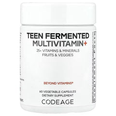 Codeage Teen Fermented Multivitamin+ – 60 Vegetable Capsules - Mumzar