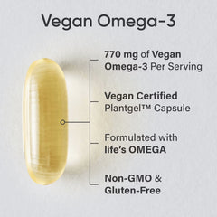 Sports Research Vegan Omega-3 – 60 Veggie Softgels