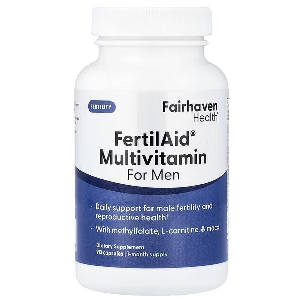 Fairhaven Health FertilAid® Multivitamin for Men – 90 Capsules