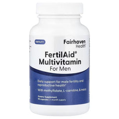 Fairhaven Health FertilAid® Multivitamin for Men – 90 Capsules