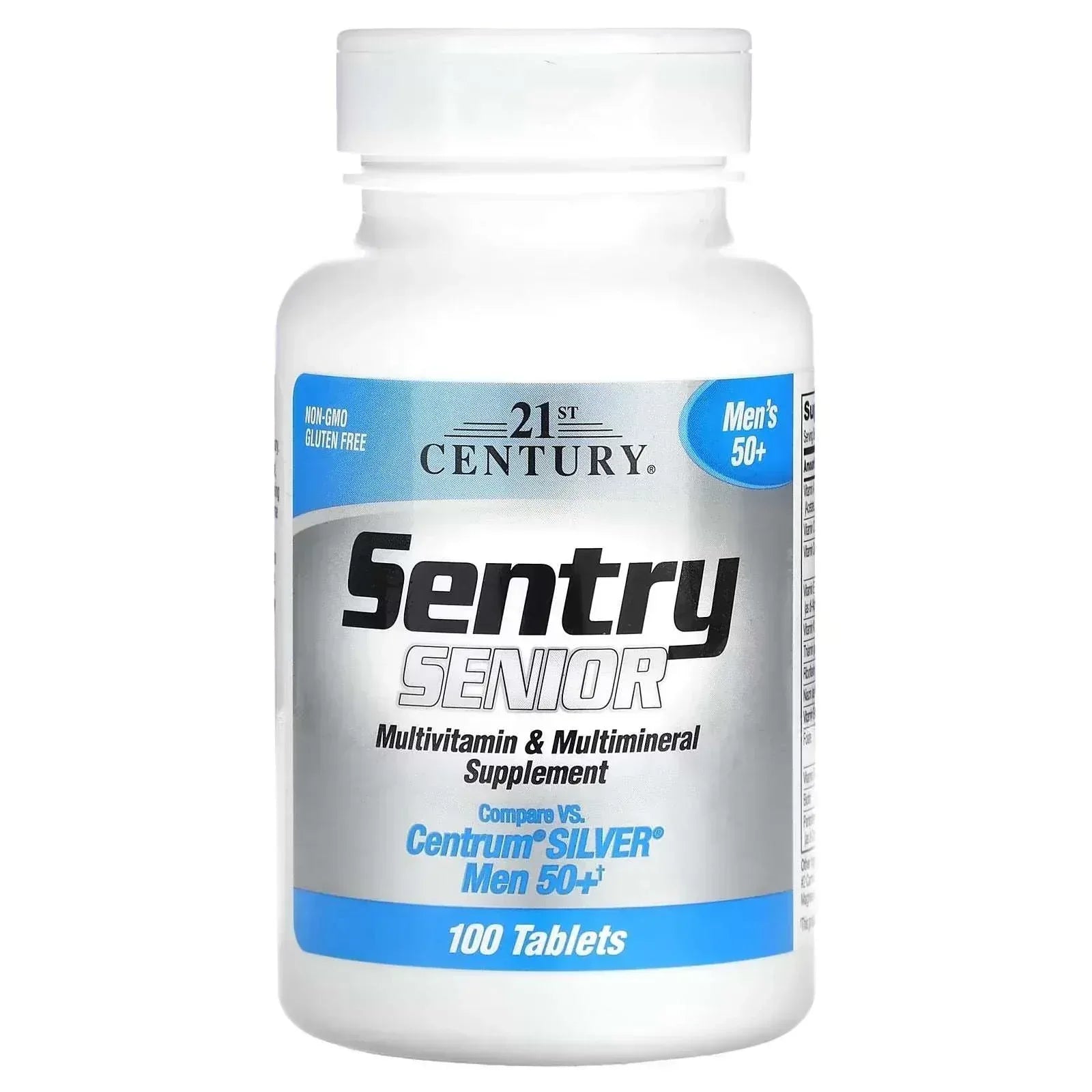 21st Century Sentry Senior Multivitamin & Multimineral Supplement – Men’s 50+, 100 Tablets - Mumzar