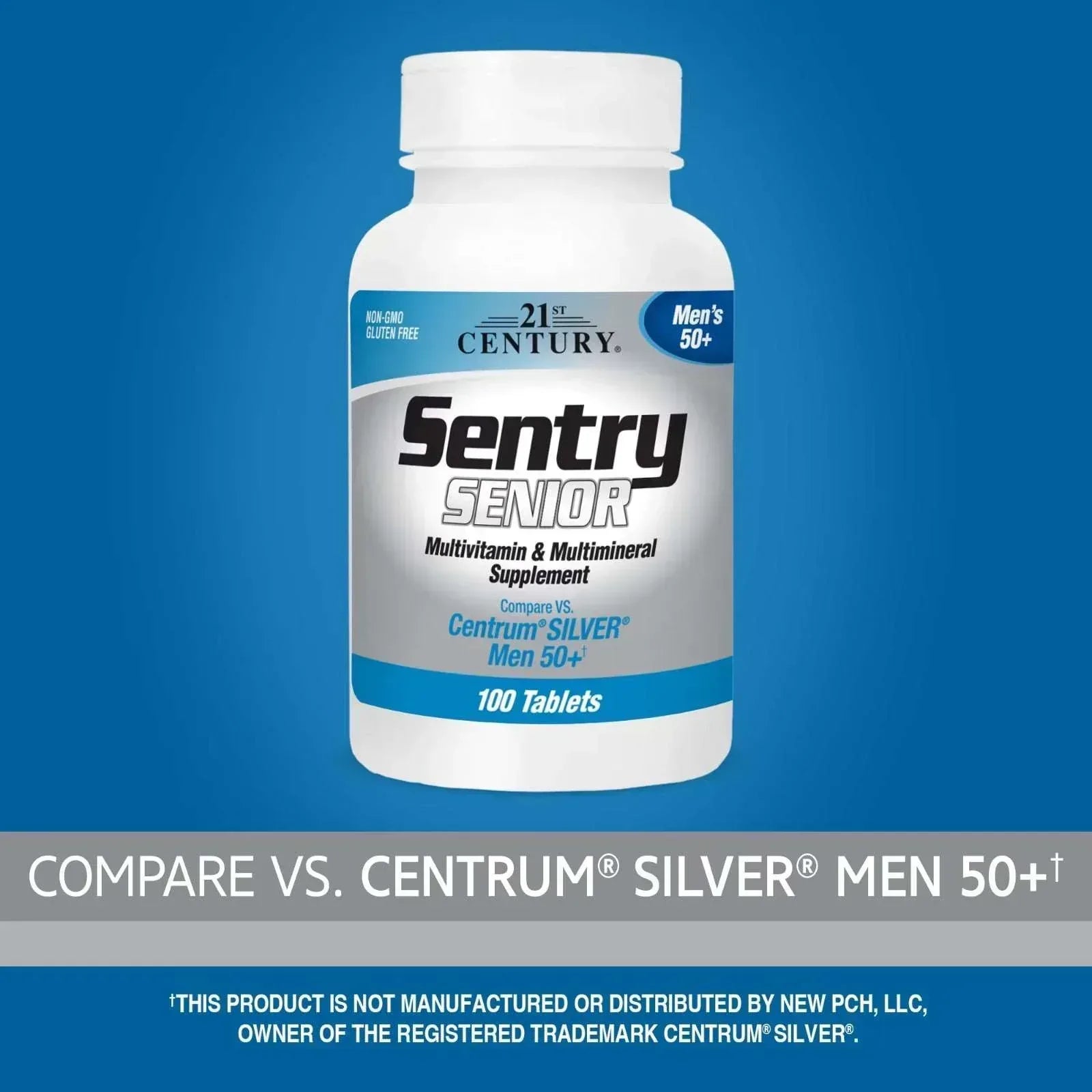 21st Century Sentry Senior Multivitamin & Multimineral Supplement – Men’s 50+, 100 Tablets - Mumzar