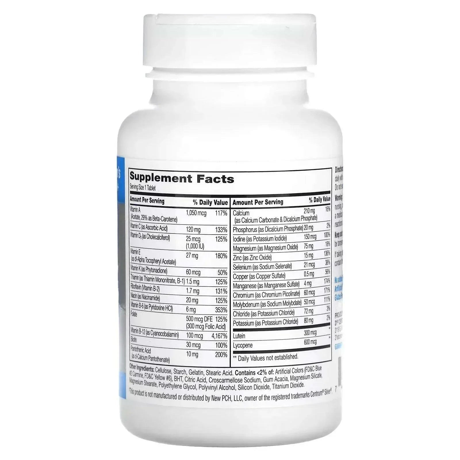 21st Century Sentry Senior Multivitamin & Multimineral Supplement – Men’s 50+, 100 Tablets - Mumzar