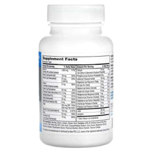Men's senior multivitamin supplement facts panel on bottle back