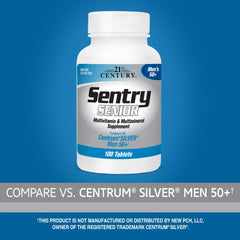 21st Century Sentry Senior Multivitamin & Multimineral Supplement – Men’s 50+, 100 Tablets