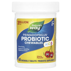 Nature’s Way Primadophilus® Kids Probiotic Chewables – Cherry, 3 Billion CFU, 60 Tablets