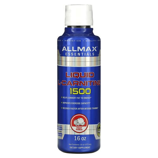 ALLMAX Liquid L-Carnitine 1500, Fruit Punch, 16 fl oz (473 ml)