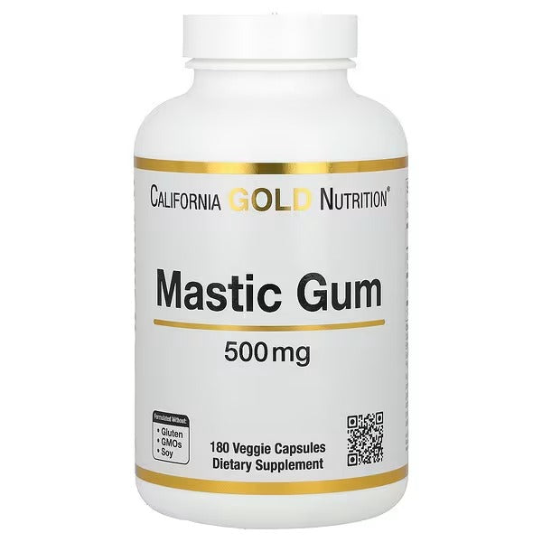 California Gold Nutrition Mastic Gum, 500 mg, 180 Veg Capsules