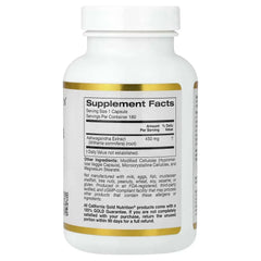 California Gold Nutrition Ashwagandha – 450 mg, 180 Veg Capsules - Mumzar