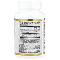 California Gold Nutrition Brain Health with Alpha-GPC, Phosphatidylserine & Minerals – 60 Veggie Capsules - Mumzar