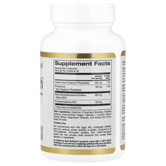 California Gold Nutrition Brain Health with Alpha-GPC, Phosphatidylserine & Minerals – 60 Veggie Capsules