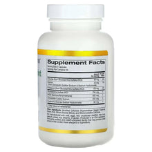 California Gold Nutrition Total Veggie Joint supplement bottle, Supplement Facts panel