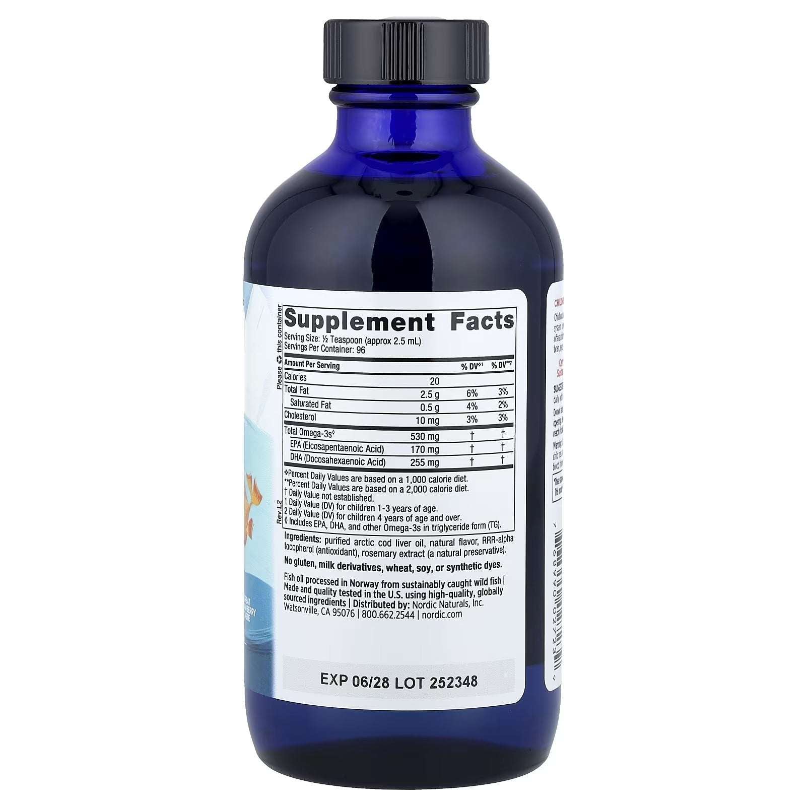 Nordic Naturals Children’s DHA™ – Ages 1+, Great Strawberry, 237 ml (8 fl oz)