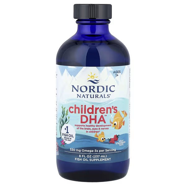 Nordic Naturals Children’s DHA™ – Ages 1+, Great Strawberry, 237 ml (8 fl oz)