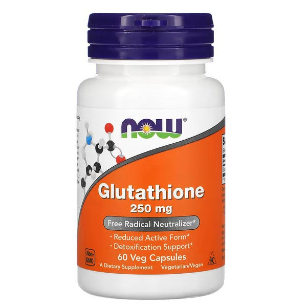 NOW Foods Glutathione – 250 mg, 60 Veg Capsules