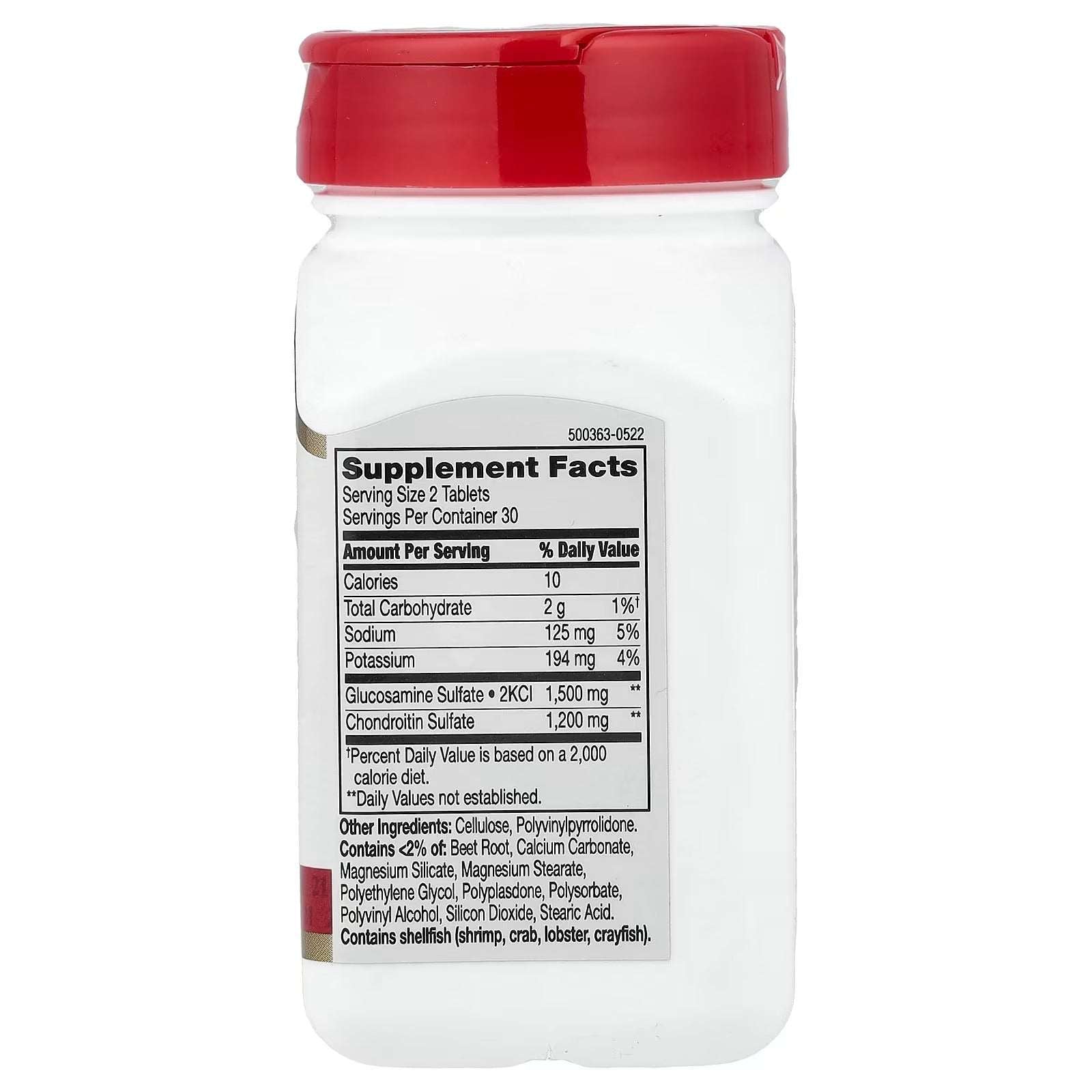 21st Century Glucosamine/Chondroitin Sulphate – 60 Tablets