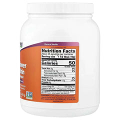 NOW Foods Sunflower Lecithin Pure Powder – 1 lb (454 g) - Mumzar