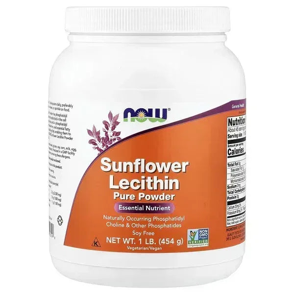 NOW Foods Sunflower Lecithin Pure Powder – 1 lb (454 g) - Mumzar