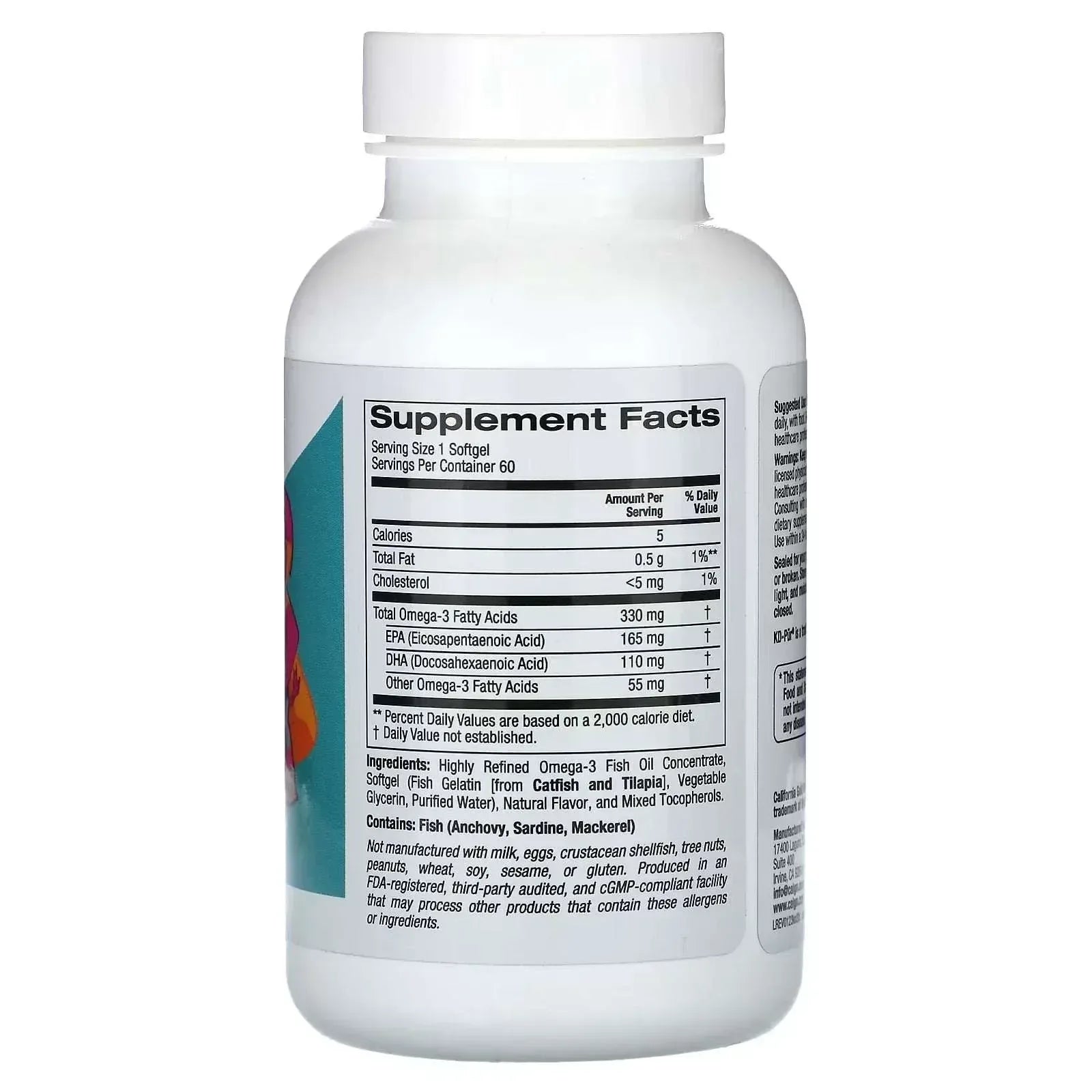 California Gold Nutrition Kid’s Omega-3 Fish Oil – Natural Strawberry, 60 Fish Gelatin Softgels - Mumzar