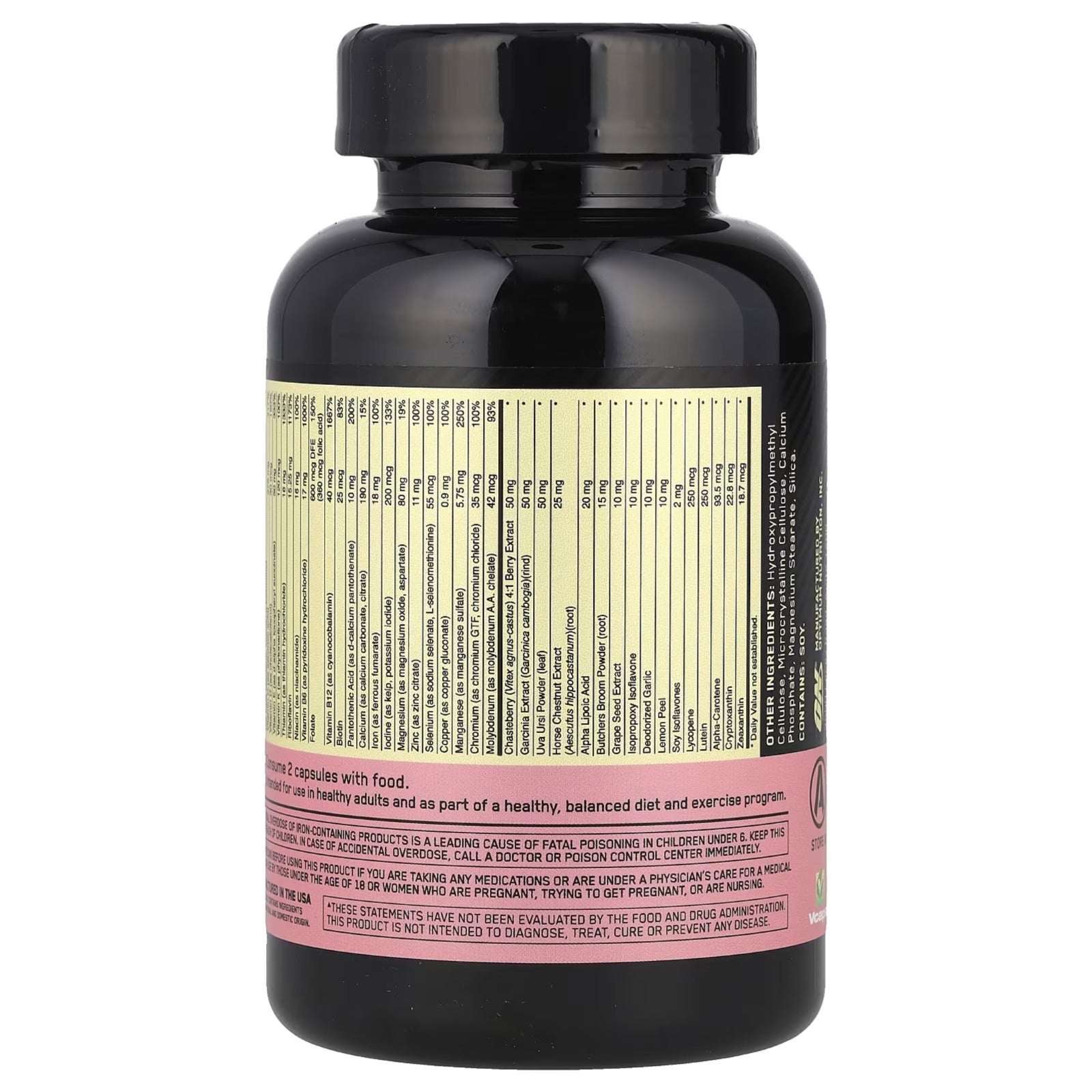 Optimum Nutrition Opti-Women® Multivitamin for Active Women – 60 Capsules