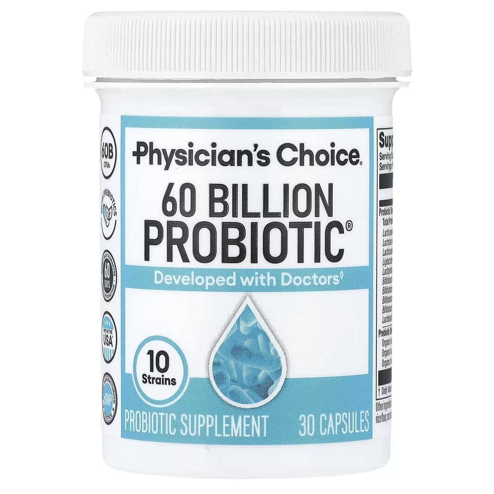 Physician's Choice 60 Billion Probiotic – 30 Delayed-Release Vegetarian Capsules - Mumzar