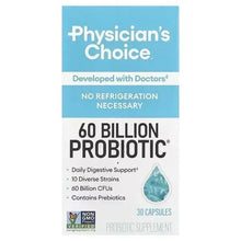 Physician's Choice 60 Billion Probiotic label, 30 delayed-release capsules