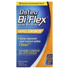 Osteo Bi-Flex joint health triple strength tablet box with 120 count badge