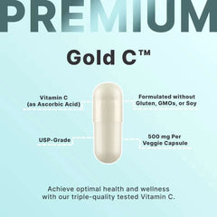 California Gold Nutrition Total C Complex – 500 mg, 60 Veggie Capsules - Mumzar