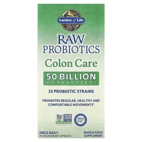 Garden of Life RAW Probiotics Colon Care – 30 Vegetarian Capsules - Mumzar