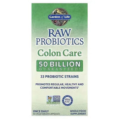 Garden of Life RAW Probiotics Colon Care – 30 Vegetarian Capsules - Mumzar