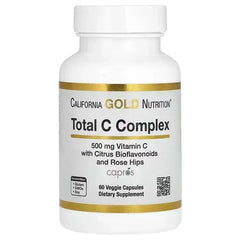 California Gold Nutrition Total C Complex – 500 mg, 60 Veggie Capsules - Mumzar