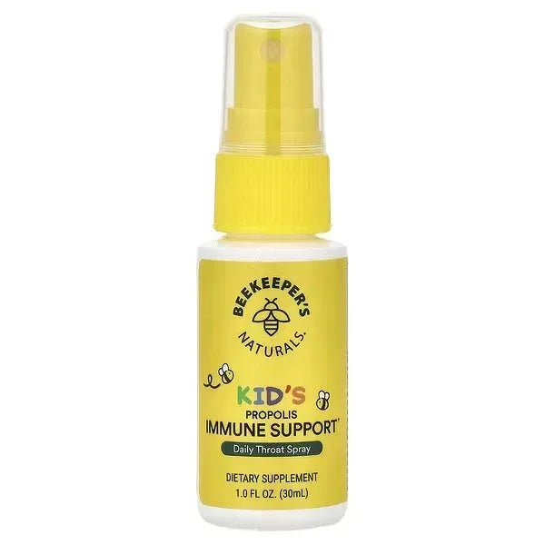 Beekeeper’s Naturals Kids Propolis Immune Support – Daily Throat Spray, 30 ml - Mumzar