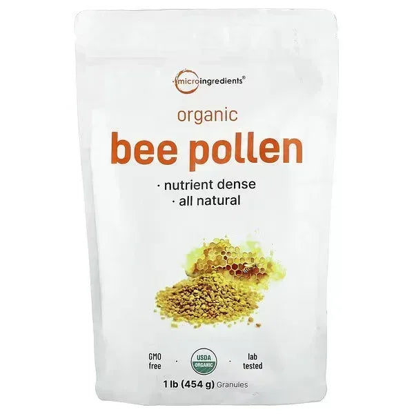 Micro Ingredients Organic Bee Pollen – 1 lb (454 g) - Mumzar
