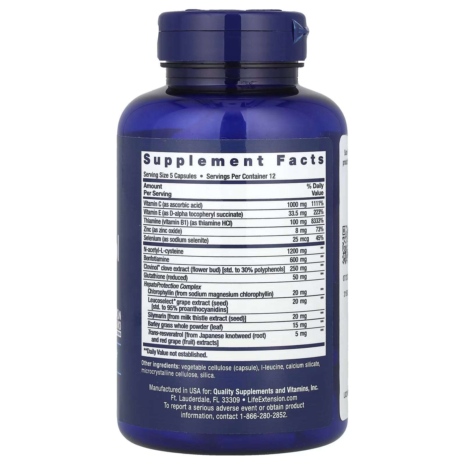 Life Extension Anti-Alcohol Complex – 60 Capsules