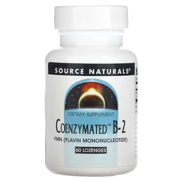 Source Naturals Coenzymated B-2 – 18 mg, 60 Pastilles - Mumzar