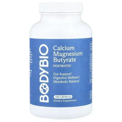 BodyBio Calcium Magnesium Butyrate – 250 Capsules - Mumzar