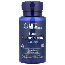 Life Extension Super R-Lipoic Acid 240 mg vegetarian supplement bottle
