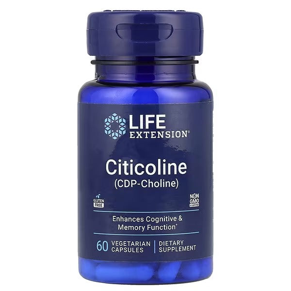 Life Extension Citicoline (CDP-Choline) – 250 mg, 60 Vegetarian Capsules