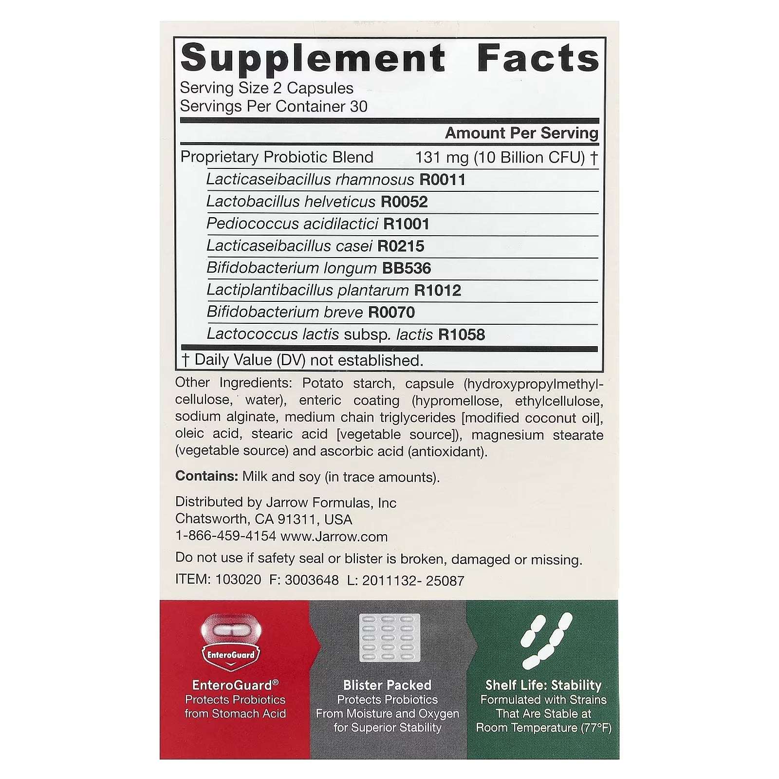 Jarrow Formulas, Jarro-Dophilus® EPS, 60 Veg Caps