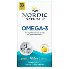 Nordic Naturals Omega-3 fish oil supplement box with lemon graphic
