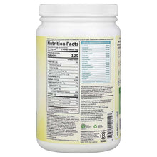 Garden of Life RAW Organic Protein tub with Nutrition Facts panel and ingredients