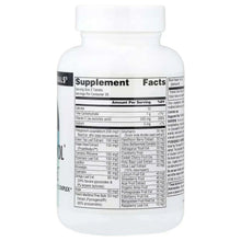 Dietary supplement bottle back label showing Supplement Facts table