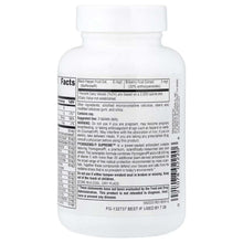 Dietary supplement bottle back label with Supplement Facts and directions