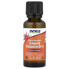 NOW Foods Liquid Vitamin D-3 – 1,000 IU, 1 fl oz (30 ml)