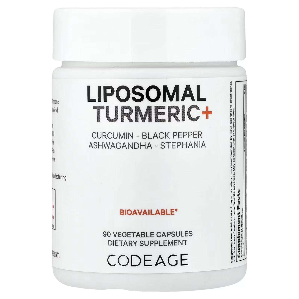 Codeage Liposomal Turmeric+ – 90 Vegetable Capsules