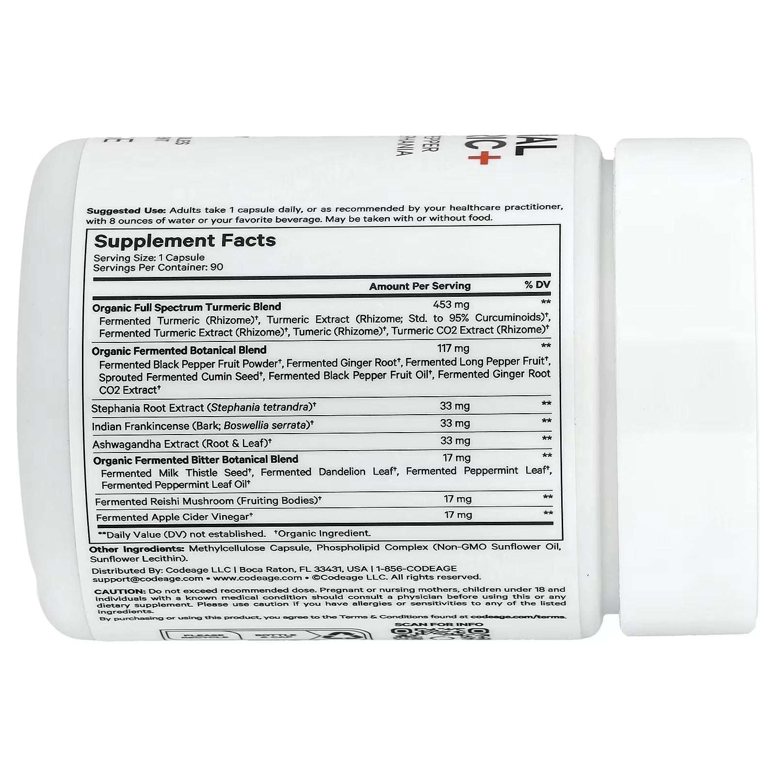 Codeage Liposomal Turmeric+ – 90 Vegetable Capsules